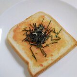 朝食に☆明太子バタートースト
